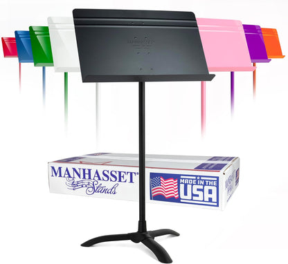 Manhasset Music Stand for Sheet Music - 48 Symphony Model - Long Lasting, Durable Manhasset Stand - Adjustable Height - 26" to 48" - Made in the USA