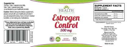 Health As It Ought To Be Estrogen Control Supplement | Physician Formulated Blend