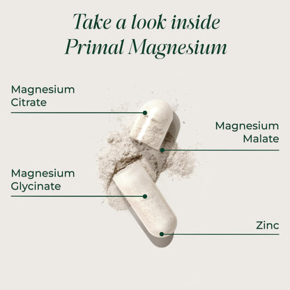Primal Harvest Magnesium - Daily Vegan Supplement, Gluten, Dairy & Soy Free
