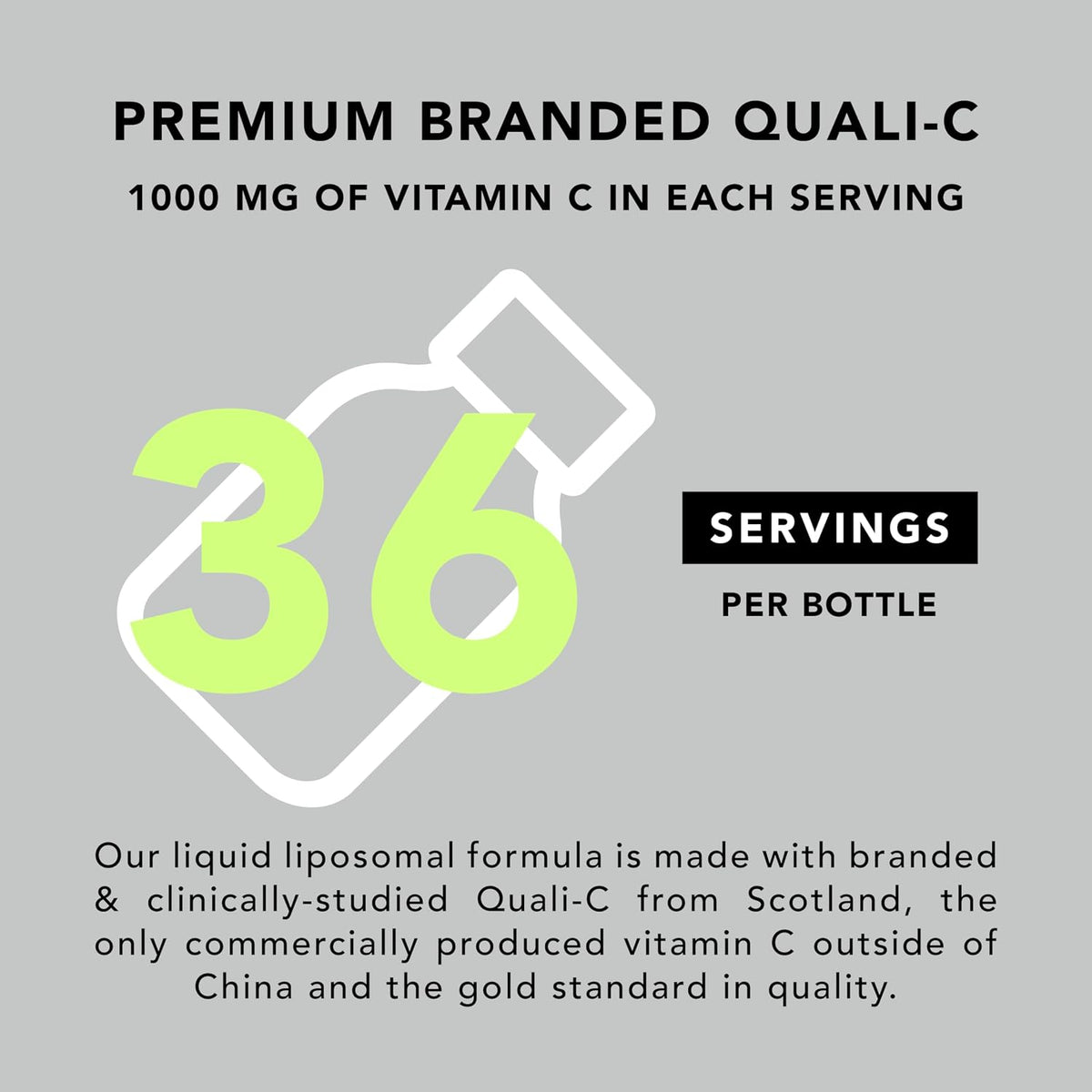 AMANDEAN Liposomal Vitamin C 1000mg, Liquid, Quali-C, Vegan, Non-GMO