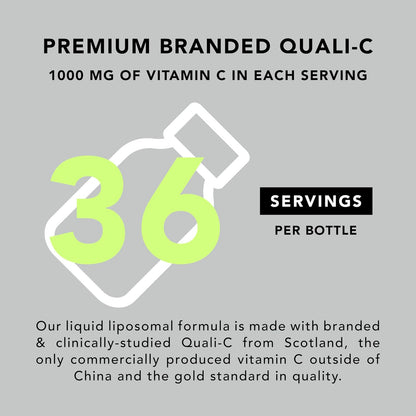 AMANDEAN Liposomal Vitamin C 1000mg, Liquid, Quali-C, Vegan, Non-GMO