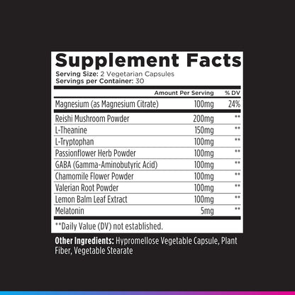 Livingood Daily Sleep Support Supplement, 10-in-1 Natural Sleep Aid with 5 MG Melatonin, Valerian Root, Chamomile, Tryptophan & GABA for Men & Women, Non Habit Forming, Gluten Free, Vegan, 60 Capsules