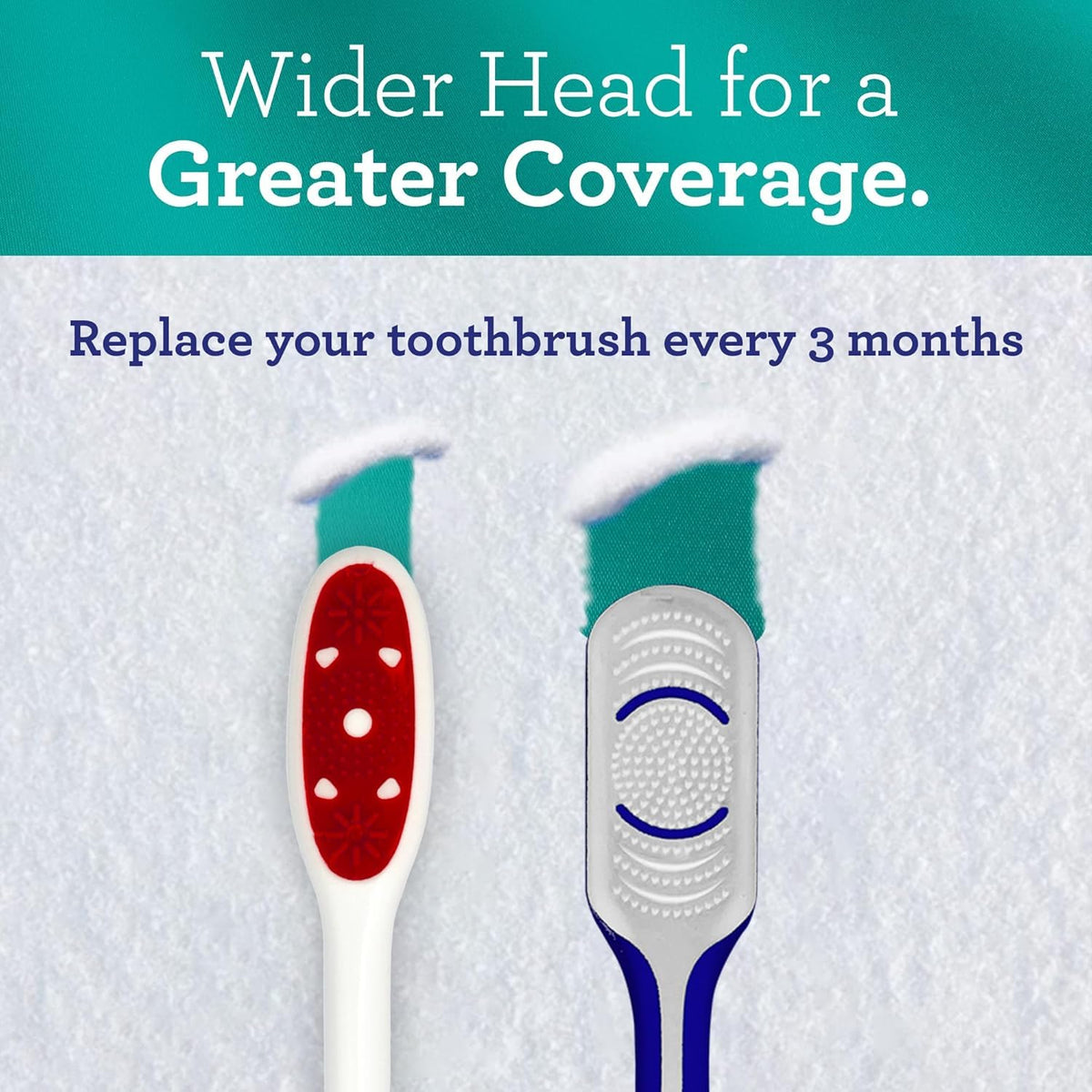 GuruNanda Gentle Giant Toothbrush with Dual Action Flossing Spiral Bristles, Non-Slip Ergo Dexa Grip, Helps in Teeth Whitening, BPA Free Manual Toothbrushes, Assorted Colors, 4 Count