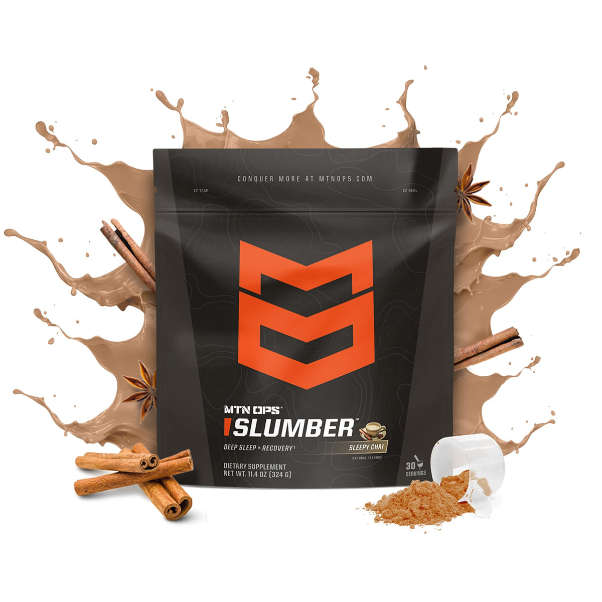 MTN OPS Slumber Sleep Support Powder, Sleepy Cocoa