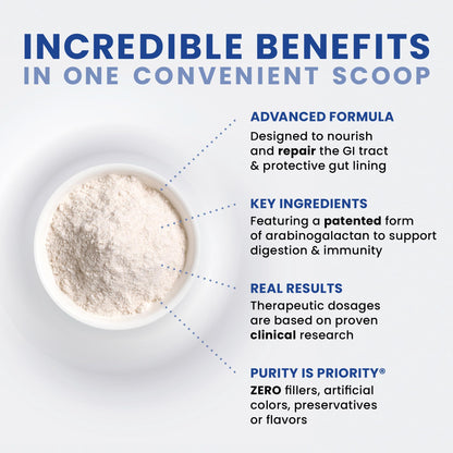 Pure Therapro Rx Leaky Gut Defense - Gut Health Supplement with L-Glutamine, Licorice Root Extract, Marshmallow Root, Aloe Leaf, Larch Arabinogalactan - Made in USA - 30 Servings Powder