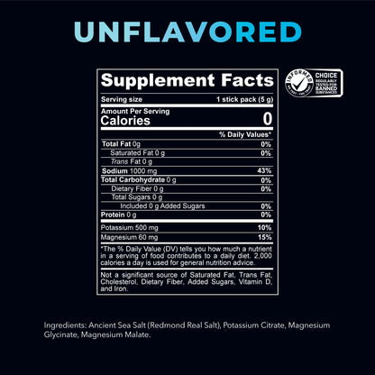 REDMOND Re-Lyte Sugar Free Electrolyte Powder Packets (Variety Pack) 30ct | Zero Sugar Electrolytes, Hydration Packets