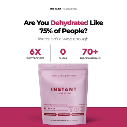 Instant Hydration Sugar Free Electrolytes Powder Packets Variety Pack - Watermelon, Raspberry, Lemon Lime Drink Mix & Travel Essentials with Magnesium and Potassium - Post Workout Recovery - 20 Sticks