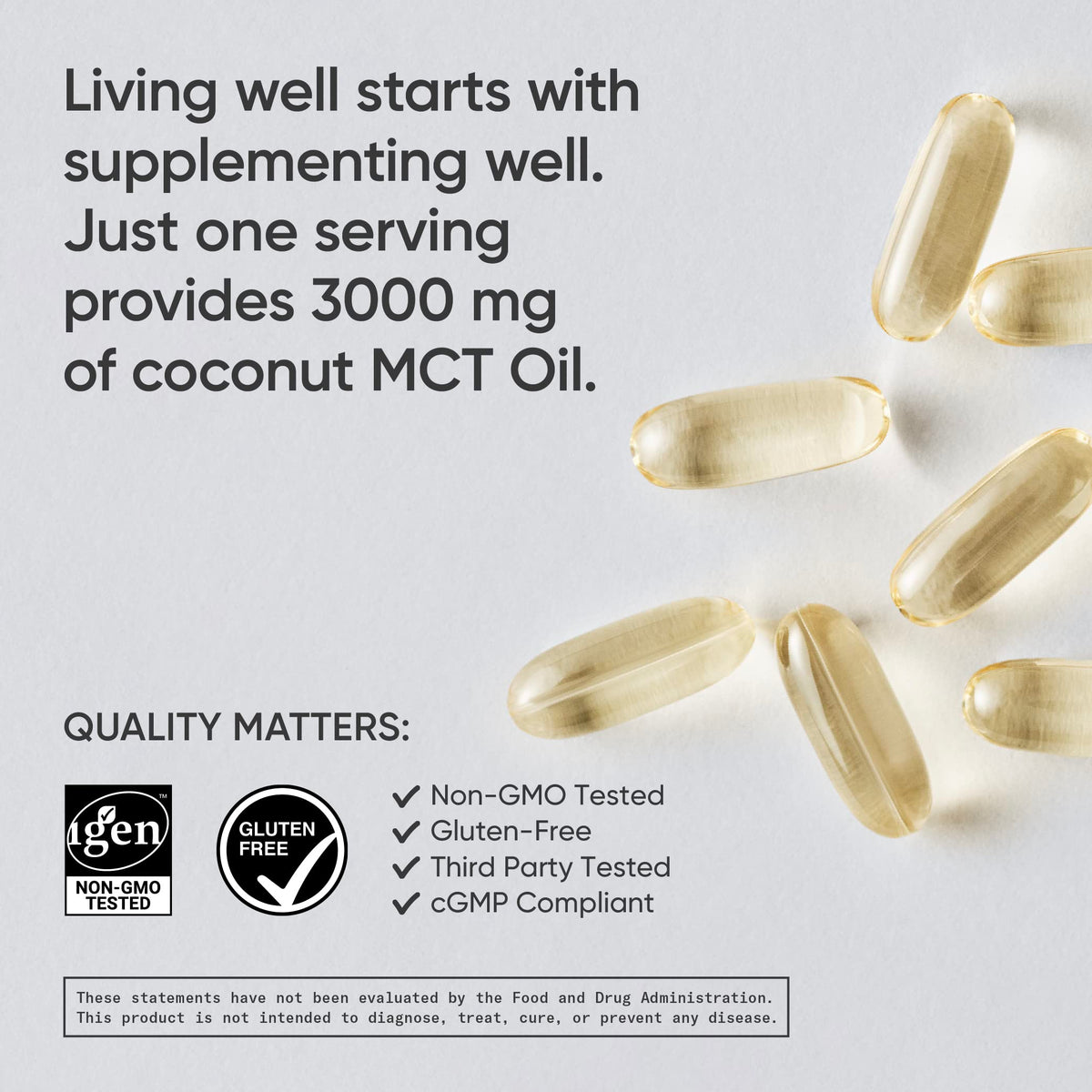 Sports Research Keto MCT Oil Capsules- Keto Fuel for The Brain & Body | Derived