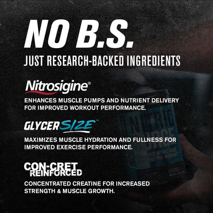 Nitric Surge Stim Free Pre Workout Powder - Caffeine Free Nitric Oxide Supplement
