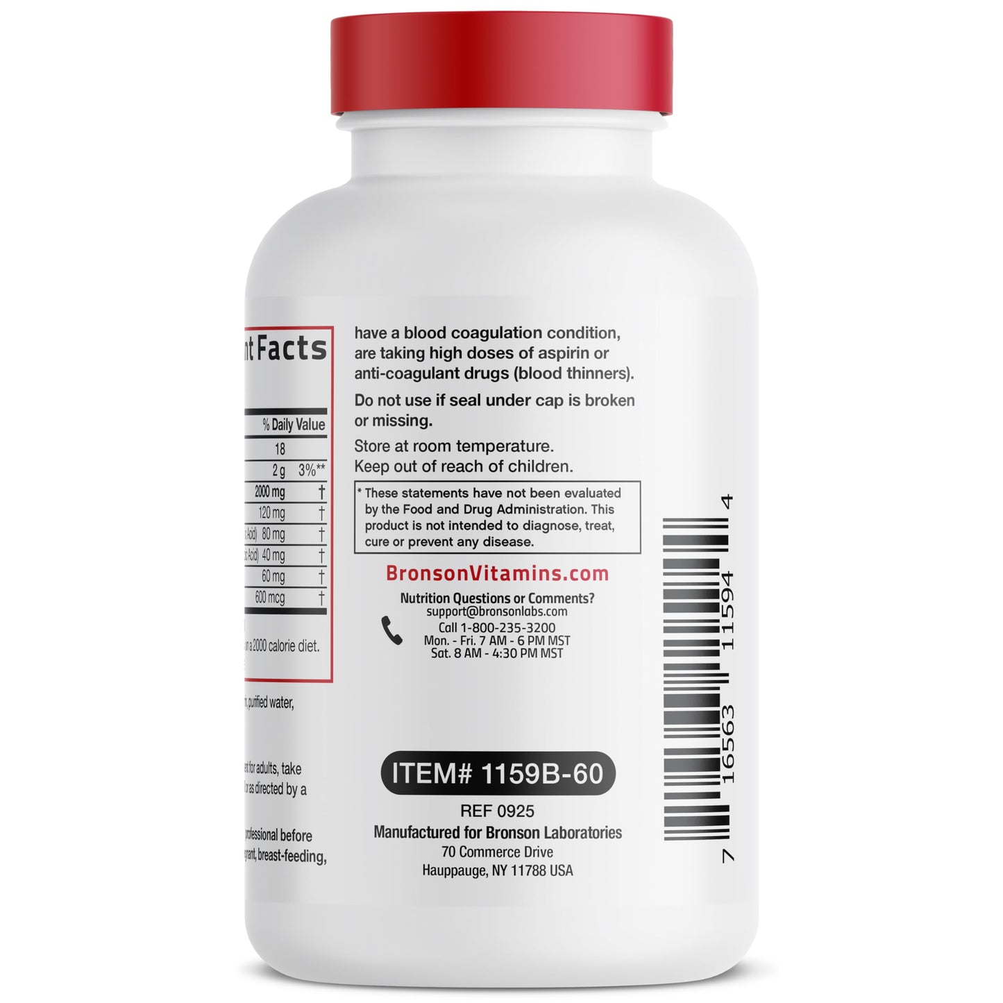 Bronson Antarctic Krill Oil 2000 mg with Omega-3s, 120 Softgels | Heavy Metal Tested, with EPA, DHA, Astaxanthin and Phospholipids, Non-GMO, Gluten Free, Soy Free