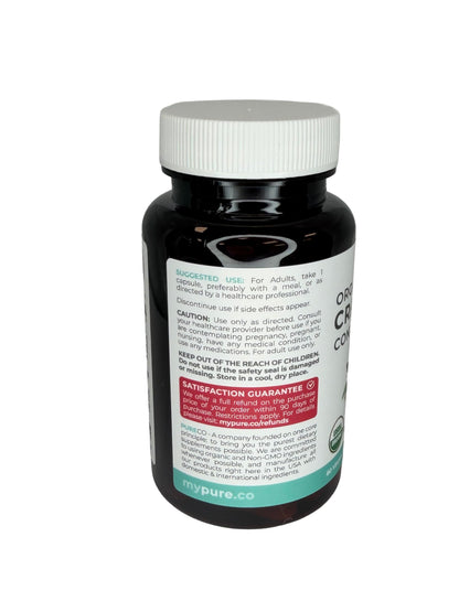 Organic Cranberry Pills - Vegan Supplement for Urinary Tract Health & Kidney Cleanse - Cranberry Pills for Women 500mg 50:1 Cranberry Concentrate Per Serving - Urinary Tract Support - 60 Capsules