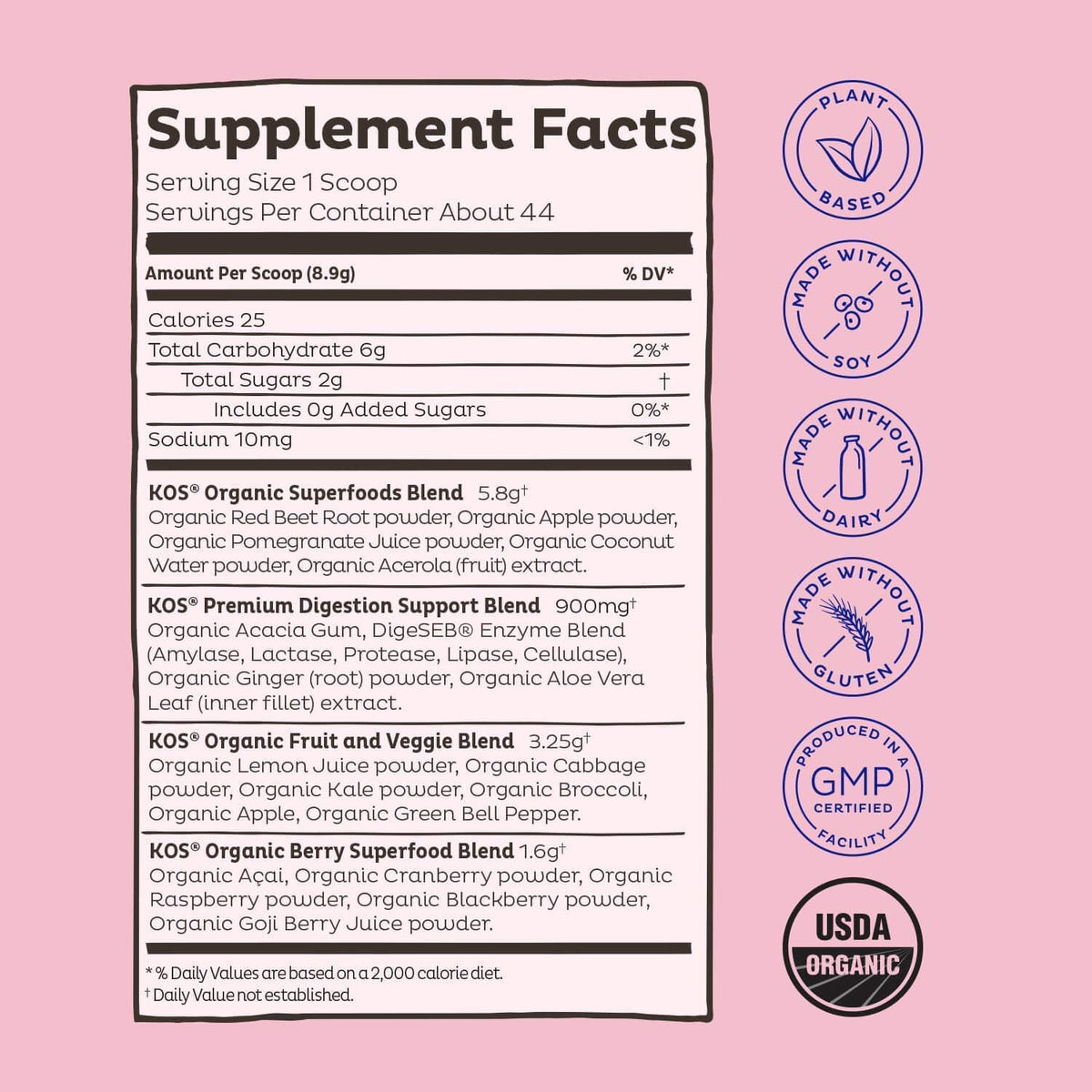 KOS Smart Heart Bundle (Plant-Based Vanilla Protein Powder + Organic Beet Root Powder