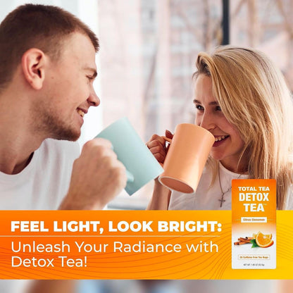 Detox Tea Caffeine Free, Herbal Tea with Chamomile, Hibiscus Tea and Ginger Root
