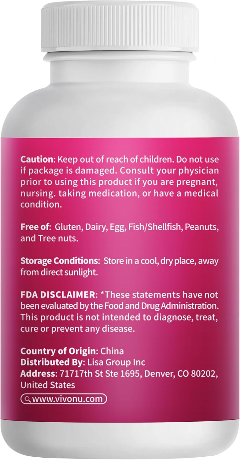 VivoNu Beetroot Capsules | Beet Root Supplement* 2,000 mg of Beet Root Powder, Enriched with CoQ10 and Grape Seed Extract，Healthy sBlood Pressure Levels and sCardiovascular* Wellness