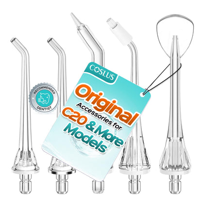 COSLUS Original C20 C50 C51 E40 C31 Flosser Replacement 5 Standard Set