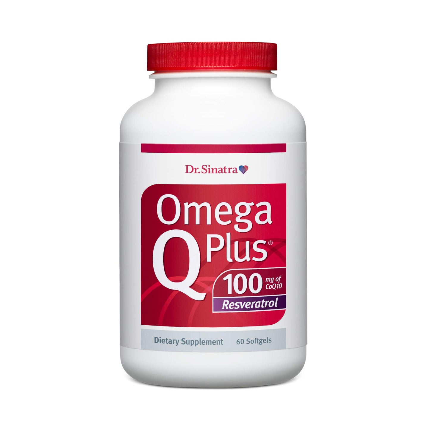 Dr. Sinatra Omega Q Plus 100 Resveratrol – Omega-3 Supplement Supports Heart Health and Provides Antioxidant Power with 100mg of CoQ10 and Resveratrol (180 softgels)