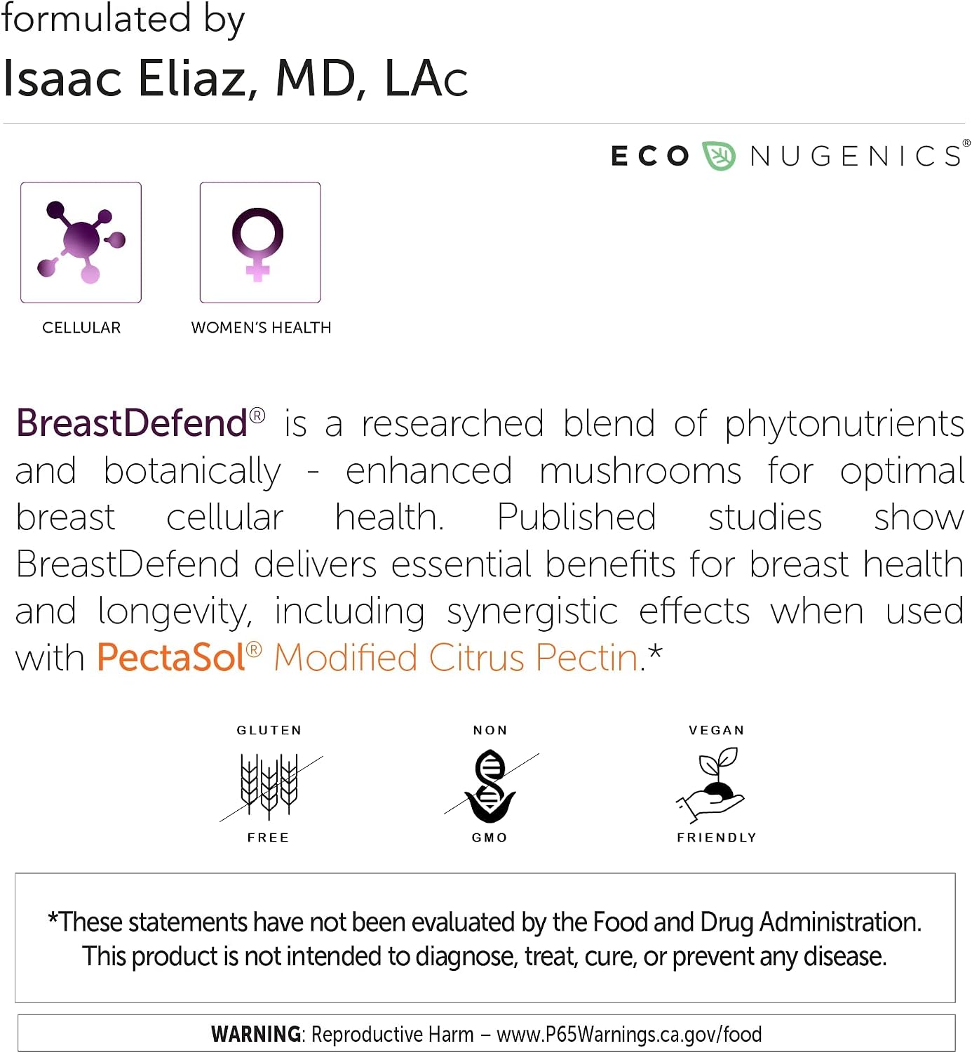 Ultimate Breast Health Supplement Bundle Including ecoNugenics BreastDefend and Pectasol-C Modified Citrus Pectin - DIM for Breast Support, Estrogen Hormone Balance, Cellular & Immune Health Support