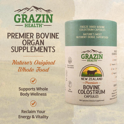 Foundational Bundle Organ Complex + Colostrum + Collagen | Whole-Food Grass-Fed Capsules Organ Nutrition New Zealand Sourced Supplements for Clean Daily Wellness and Nutrition Support