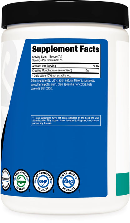 Nutricost Creatine Monohydrate Micronized Powder 500G, 5000mg Per Serv (5g) - 100 Servings, 17.9 Oz