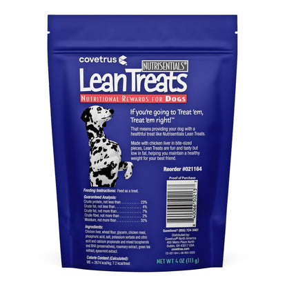 Covetrus Nutrisential Lean Treats for Dogs - Small, Medium & Large Dogs (K9) - Nutritional Low Fat, Bite-Size - Soft Chicken Flavor - Chicken Flavor - 3 Pack - 4oz