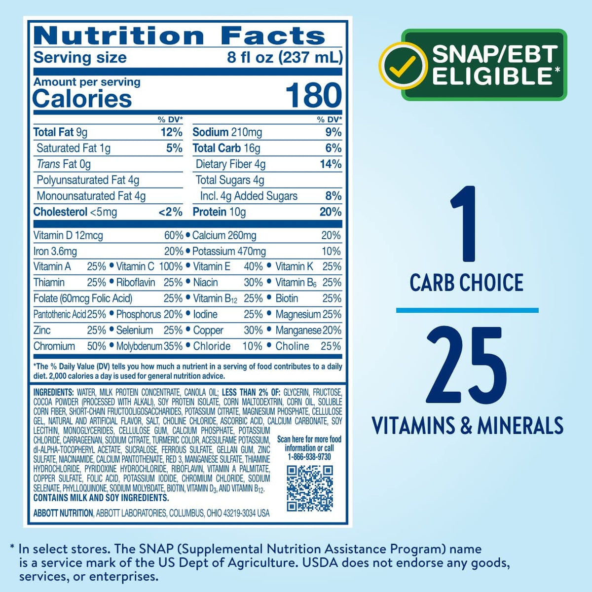 Glucerna, Diabetes Nutritional Shake, to Help Manage Blood Sugar, 8 Fl