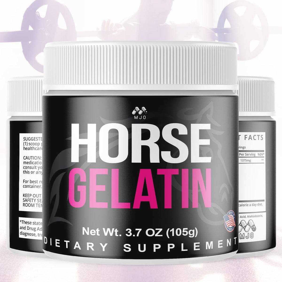 Horse Gelatin for Men Powder, Horse Gelatin Men's Supplement, 30 Servings