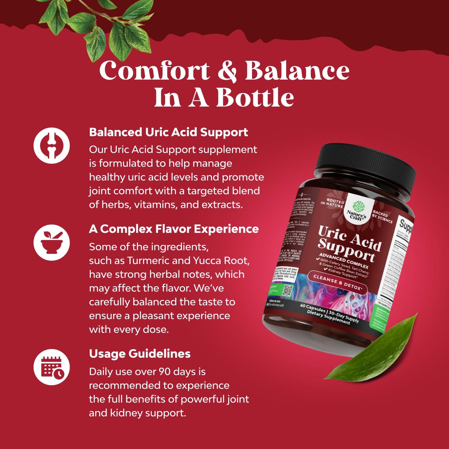 Green Coffee Bean Extract for Uric Acid Cleanse & Detox - Green Coffee Beans with Turmeric, Tart Cherry & Celery Seed for Adults - Uric Acid Flush for Antioxidant Support - Kidney Cleanser - 120 Ct