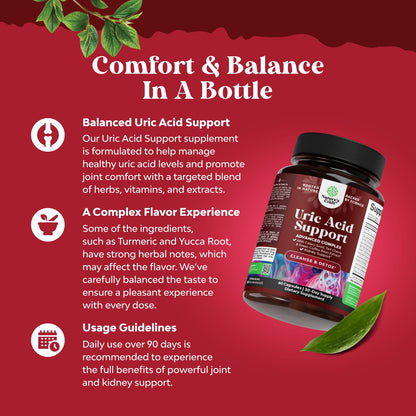 Green Coffee Bean Extract for Uric Acid Cleanse & Detox - Green Coffee Beans with Turmeric, Tart Cherry & Celery Seed for Adults - Uric Acid Flush for Antioxidant Support - Kidney Cleanser - 120 Ct