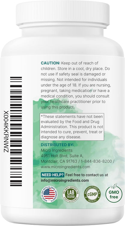 Micro Ingredients Super Enzymes with Prebiotics & Probiotics, 240 Veggie Capsules | Digestive Enzymes for Women & Men | Probiotic, Bromelain, Psyllium Husk & More | Immune & Gut Health Support*