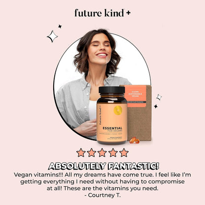 Future Kind Best Sellers Bundle | Vegan Multivitamins and Collagen Booster | Vegan Multivitamins for Women and Men with B12, Omega 3, and Vitamin D3 | Collagen Supports Skin, Hair, and Nail Health