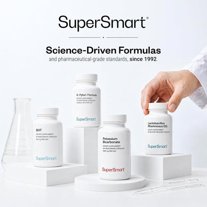 Supersmart - Lactobacillus Gasseri 12 Billion CFU per Day - Probiotic Supplement | Non-GMO & Gluten Free - 60 DR Capsules (Delayed Release)
