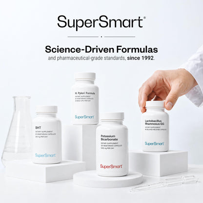 Supersmart H. Pylori Formula 20 Billion CFU per Day - Natural Probiotic Lactobacillus Reuteri DSM 17648 Supplement | Non-GMO & Gluten Free - 60 Vegetarian Capsules