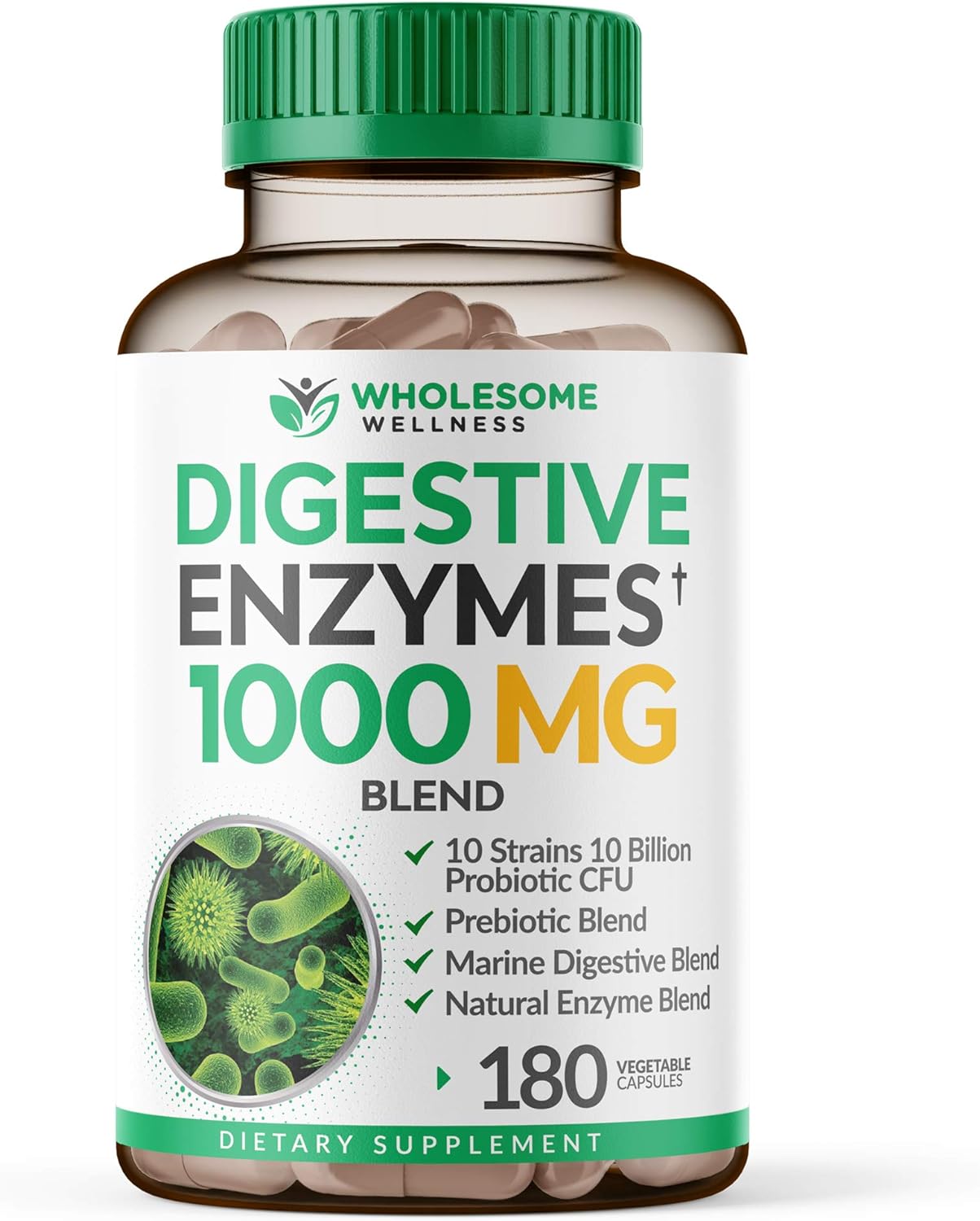 Wholesome Wellness Whole Food Multivitamin for Women - Natural Multi Vitamins, Minerals, Organic Extracts Digestive Enzymes 1000MG Bundle