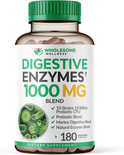 Wholesome Wellness Whole Food Multivitamin for Women - Natural Multi Vitamins, Minerals, Organic Extracts Digestive Enzymes 1000MG Bundle