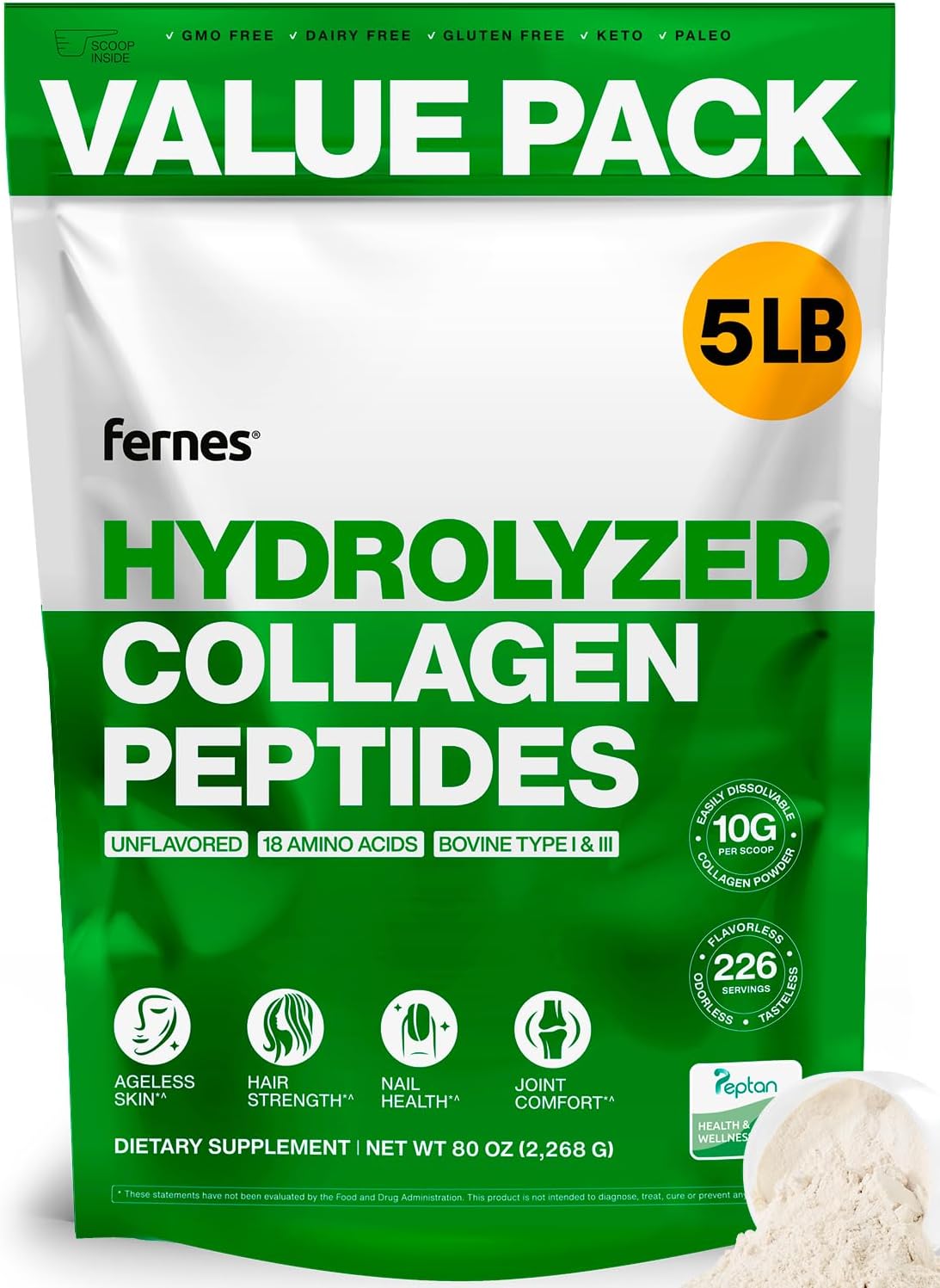 Collagen (5LB) + Magnesium Glycinate 1250mg