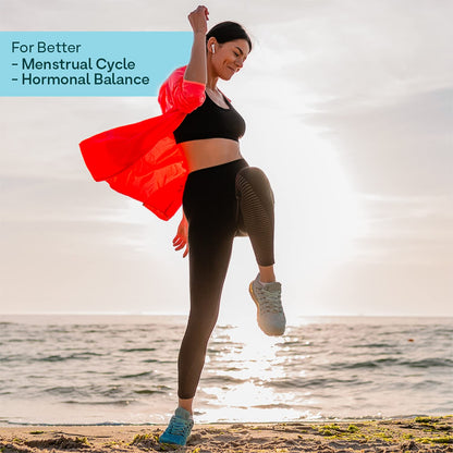 OZiva Plant Based HerBalance for PCOS (with Chasteberry, Shatavari, Red Raspberry, Ashoka) for better cycle
