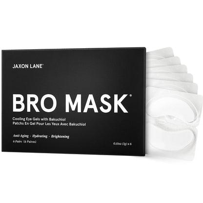 BRO MASK Under Eye Gel Pads: Cooling Eye Patches for Dark Circles and Puffiness