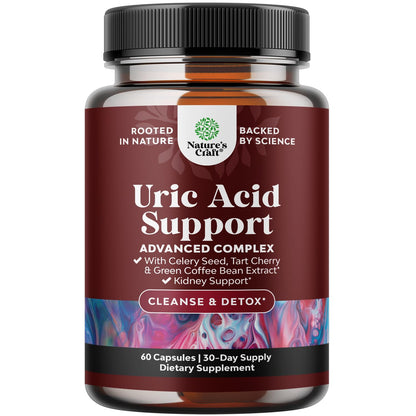 Green Coffee Bean Extract for Uric Acid Cleanse & Detox - Green Coffee Beans with Turmeric, Tart Cherry & Celery Seed for Adults - Uric Acid Flush for Antioxidant Support - Kidney Cleanser - 120 Ct