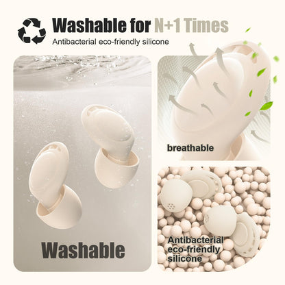 Ear Plugs for Sleeping Noise Reduction, Beinkap Reusable Earplugs Hearing Protection