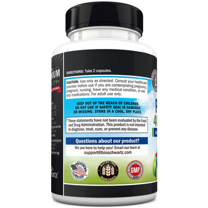 Probiotic 40 Billion CFU with Organic Prebiotics for Gut Health, 60 Count