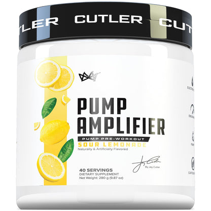 Cutler Nutrition Amplify 2.0 Caffeine-Free Nitric Oxide Pump Pre-Workout | Peach Mango, 40 Servings | With L-Citrulline, NO3-T Arginine and Electrolytes for Muscle Pumps, Hydration and Performance