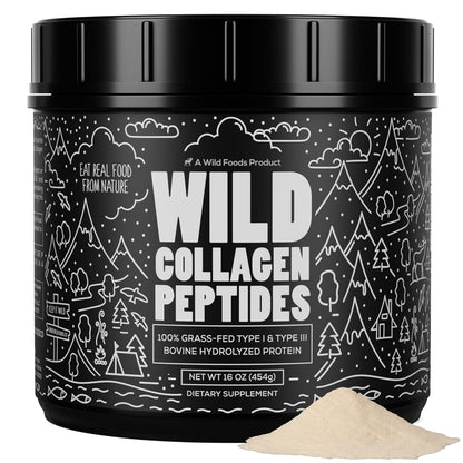 Cocotropic Organic Mushroom Cacao Mix (16oz) & Collagen Peptides (16oz) Bundle for Skin, Hair, and Joint Support