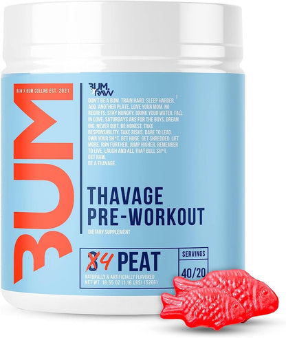 RAW Thuper Thavage Pre Workout Powder - 6 Peat