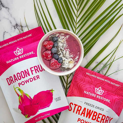 Pink Pitaya Powder, 8 Ounces, Non GMO, Gluten Free, Vegan, Packaged Locally in California