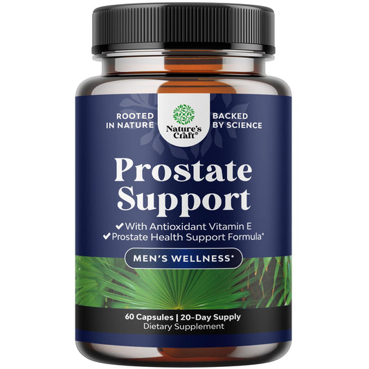 Herbal Prostate Supplement for Men - Potent Pygeum and Saw Palmetto Extract for Urinary Tract Support - Prostate Health Blend with Beta Sitosterol & Green Tea - Nighttime Comfort Support - 90 Count