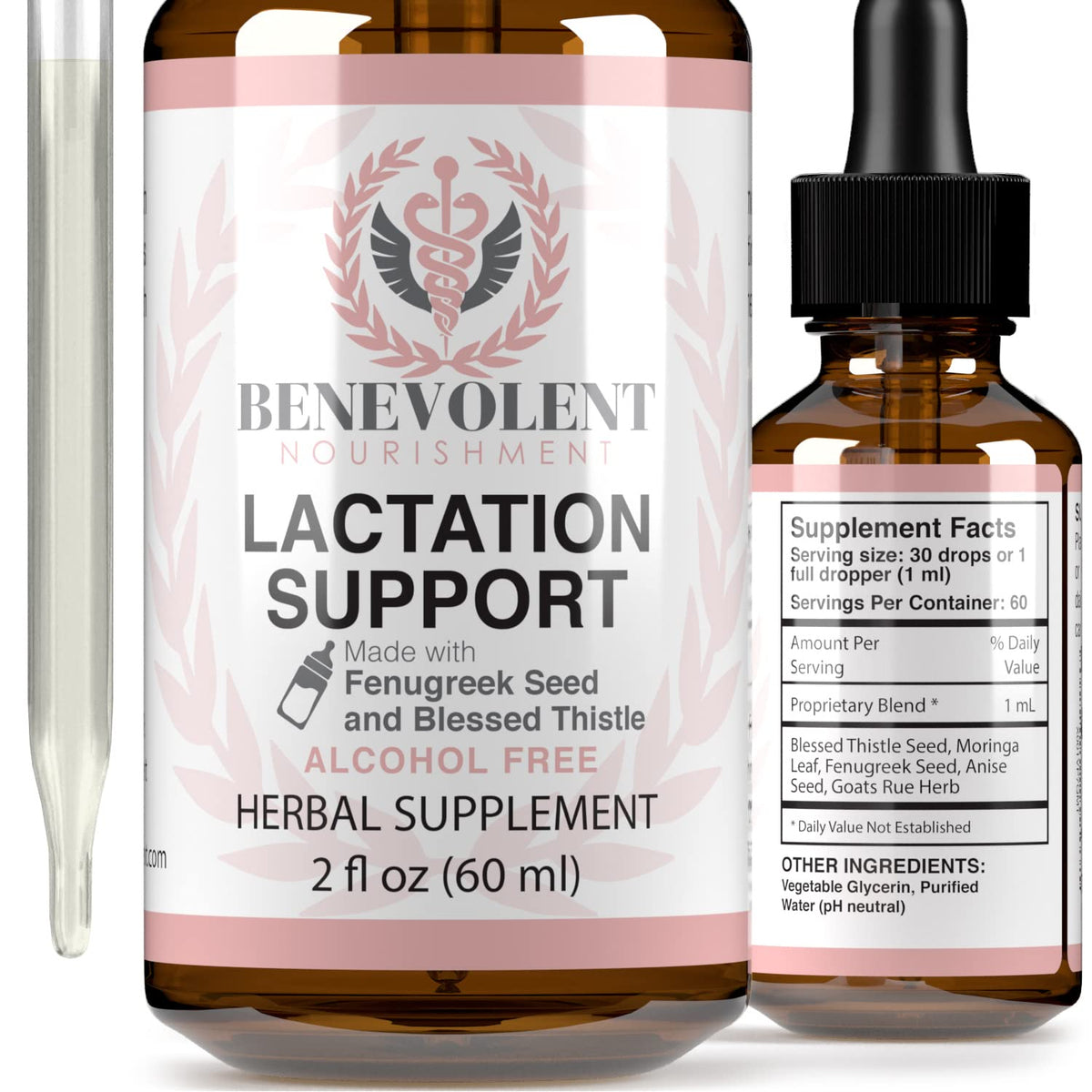 Lactation Supplement Breastfeeding Support Liquid - Breast Milk Supply Increase 