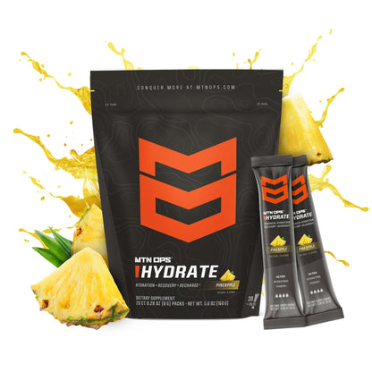 MTN OPS Hydrate Sugar Free Electrolyte Packets, Mango Peach