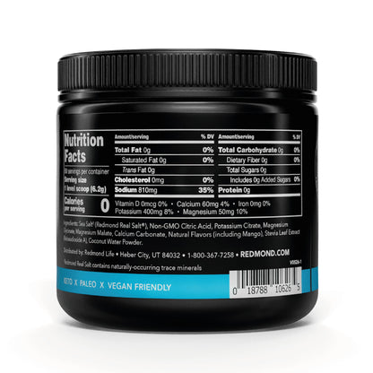 REDMOND Re-Lyte Sugar Free Electrolyte Powder Mix (Strawberry Lemonade) | Zero Sugar Electrolytes, Hydration Powder