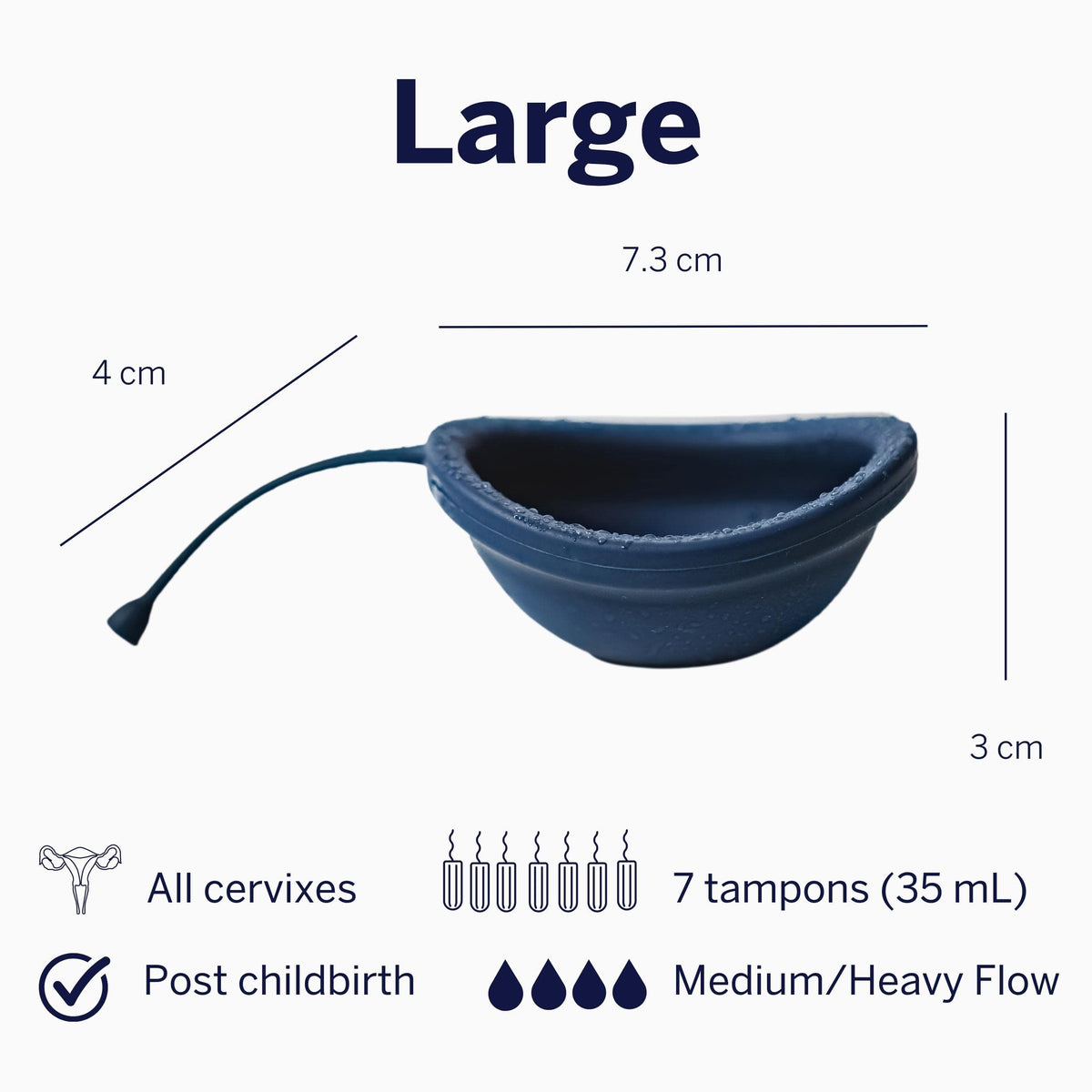 Pixie Soft Menstrual Disc - Ranked 1 for Most Soft Reusable Period Disc - Removable Stem